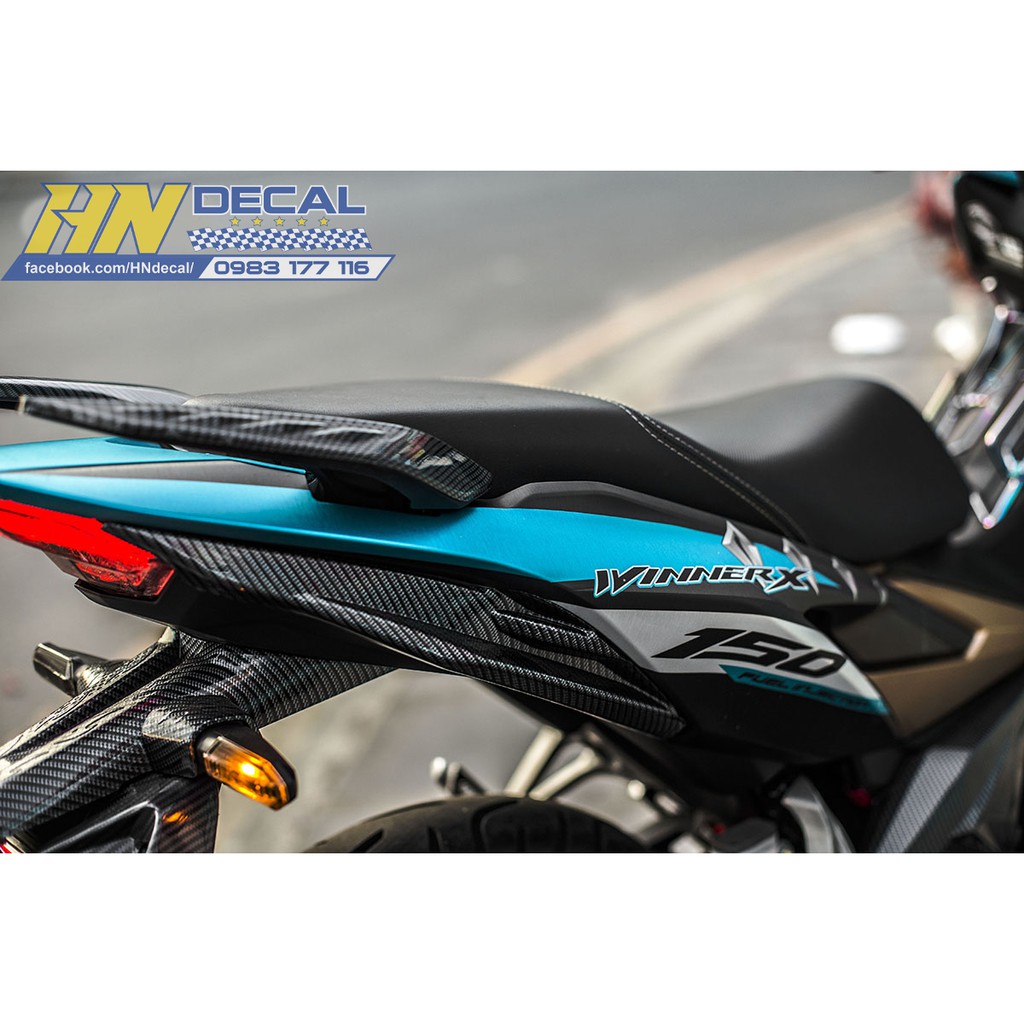 Tem Trùm Winner X Xanh Đen Spartan