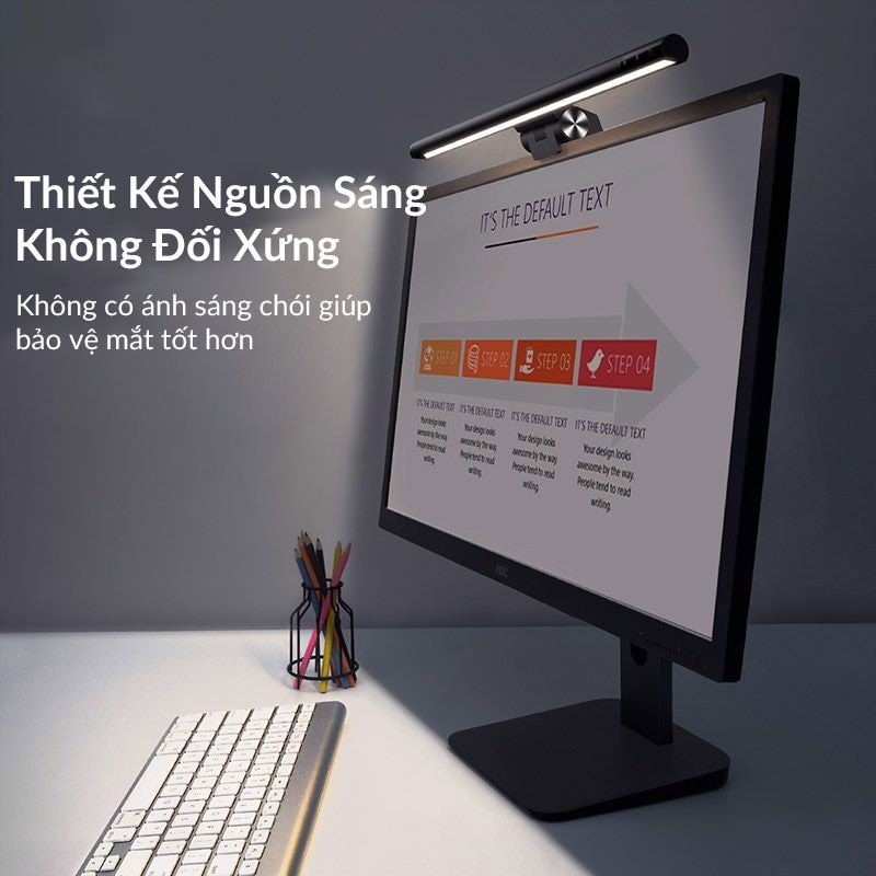Đèn Kẹp Màn Hình Baseus Screen Hanging Light Youth Phiên Bản Thường Chống Ánh Sáng Xanh Bảo Vệ Mắt Nút Cảm Ứng Njoyshop