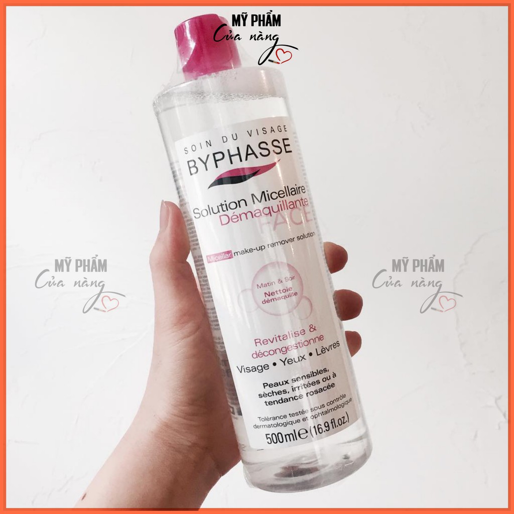 HÀNG CHÍNH HÃNG - Nước tẩy trang cho mọi loại da Byphasse 500ml micellar make-up remover solution | BigBuy360 - bigbuy360.vn