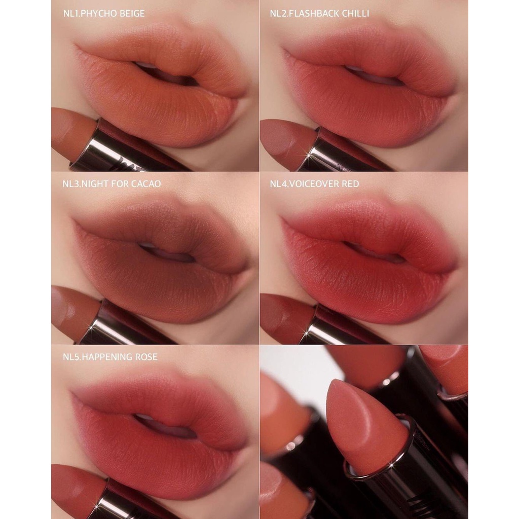 Combo 2 Son Kem Lì Merzy Soft Touch Lip Tint 3g + [Ver Noir] Son Thỏi Lì Merzy Another Me The First Lipstick 3.5g