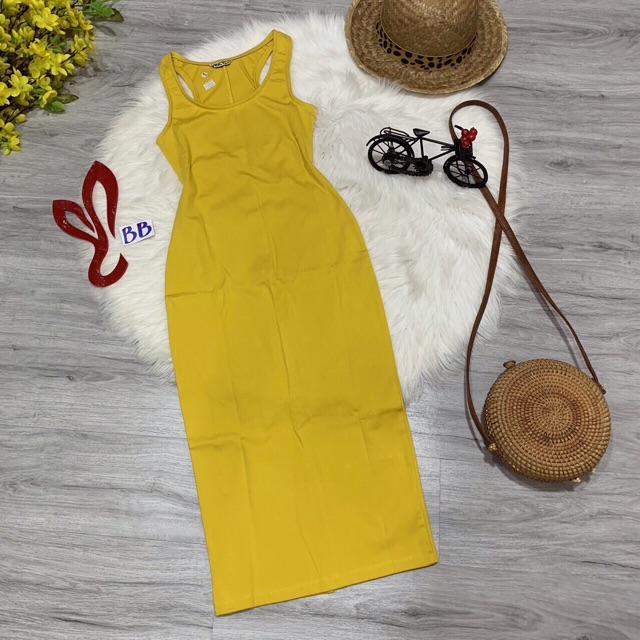 Đầm thun ôm body form dài qua gối | BigBuy360 - bigbuy360.vn