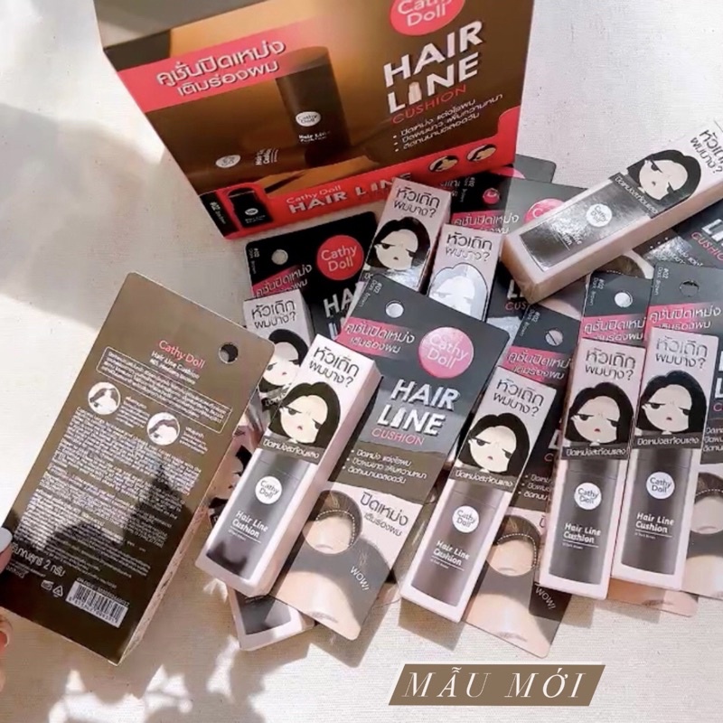 Phấn Che Khuyết Điểm Tóc Bút Chấm Hói Cathy Doll Hair Line Cushion Thái Lan