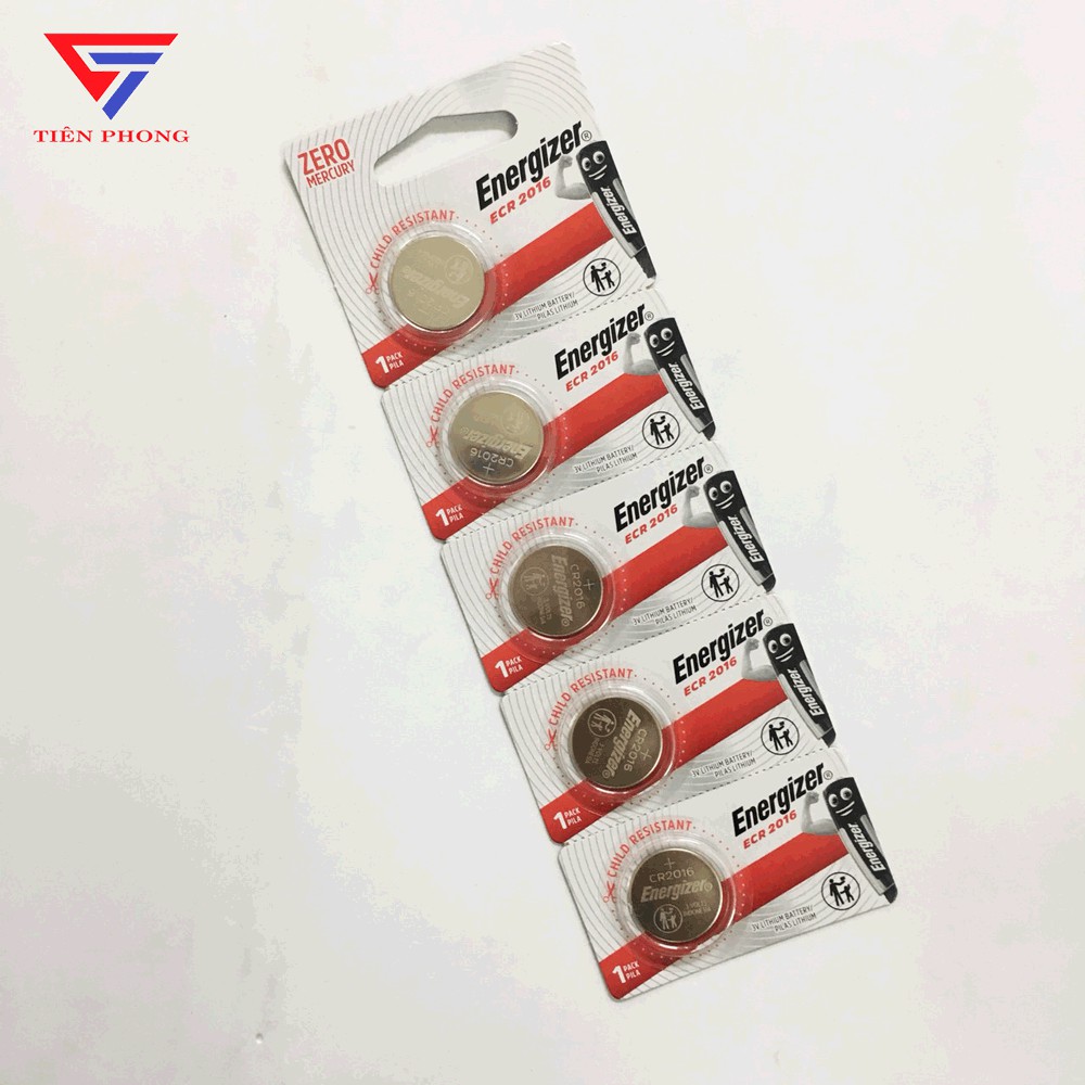 Pin cúc áo CR2016 Energizer Lithium 3V - Hàng chính hãng