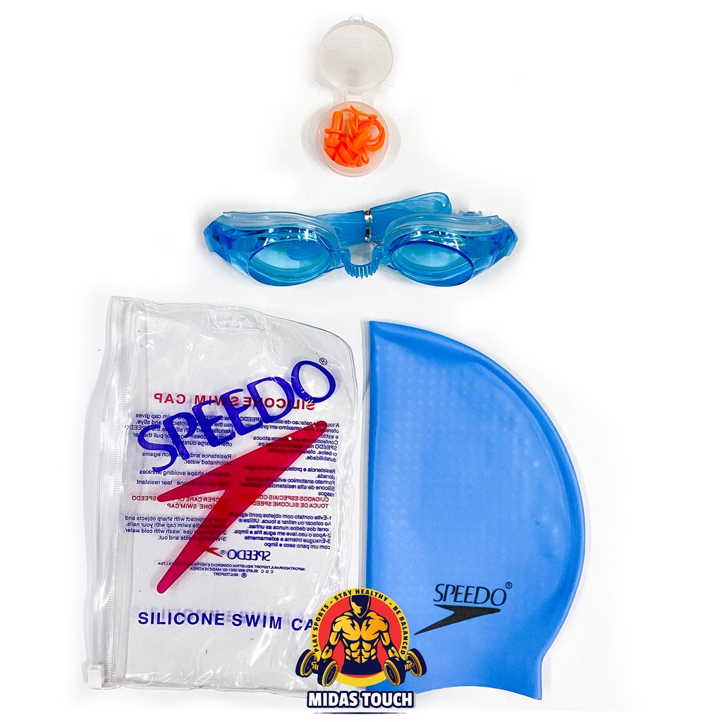 Combo Kính Bơi BALANCE Trẻ Em và Nón Bơi Chất Liệu Silicone Co Giãn Tốt Thoải Mái Form Ôm