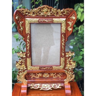 Khung ảnh thờ kích thước 20x30, 25x35 trong lòng ảnh, gỗ hương đá, gõ