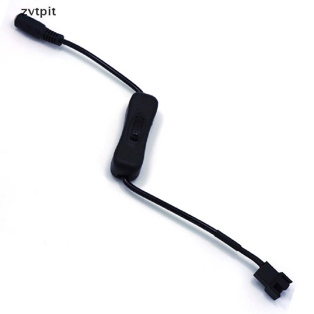 [ZVPT] Copper DC 5521 to 4Pin PWM Computer PC Router Fan Power Swith Adapter Cable 12V DSF