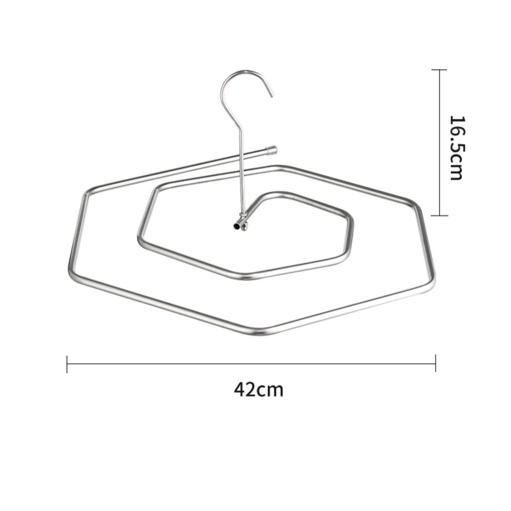 [❌FREE SHIP❌] Móc Vòng Inox Phơi Chăn , Ga , Mền , Khăn Tắm Chất Liệu Inox Không Rỉ Tiết Kiệm Diện Tích