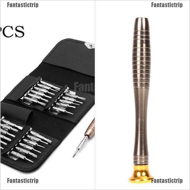 Fantastictrip 1 Set 25 in 1 Precision Screwdriver Wallet Kit Tool For Macbook Air Smart phones