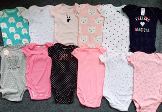 Sỉ 100 bodysuit cho bé hãng carter size 0-24m