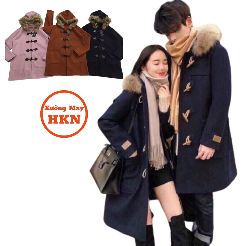 Áo Dạ Choàng Cúc Sừng Nam Nữ Nhiều Màu Chất Dày Dặn Mã 763 Xưởng May HKN