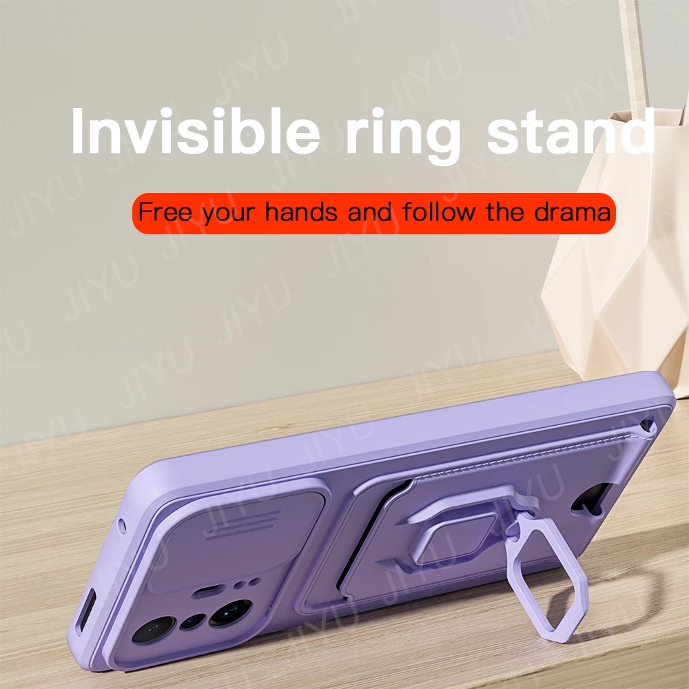 Ốp Điện Thoại Mềm Có Ngăn Trượt Đựng Thẻ Và Dây Đeo Cho Xiaomi Redmi 10 4G Note 10s Note 10 Note10 Pro Max