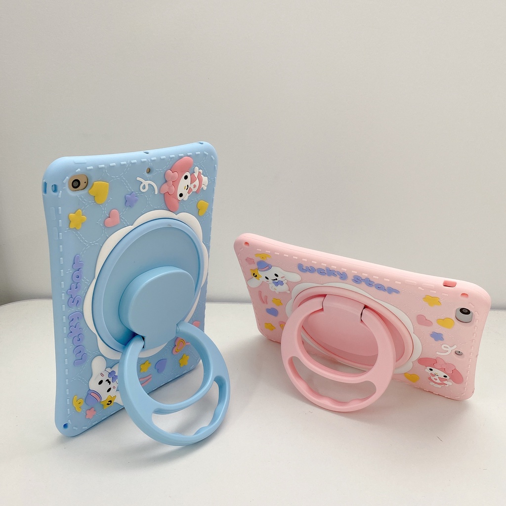 Ốp Máy Tính Bảng Chống Sốc Có Dây Đeo Vai Giá Đỡ Cho iPad 7th 8th 9th Mini 6 Air 4 Air 5 iPad 9.7 Air 2 Mini 4 5 6 360° Dây Đeo Tay Có Thể Xoay Và Giá Đỡ