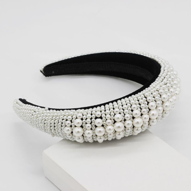 Băng Đô Đính Đá Ngọc Trai Phong Cách Baroque