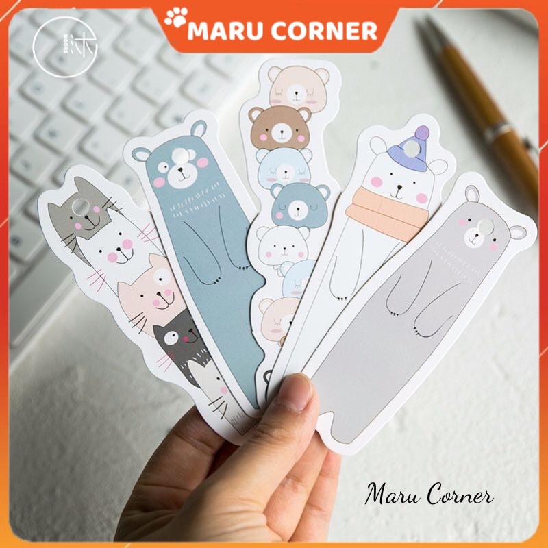 Set 30 bookmark đánh dấu trang gấu siêu cute