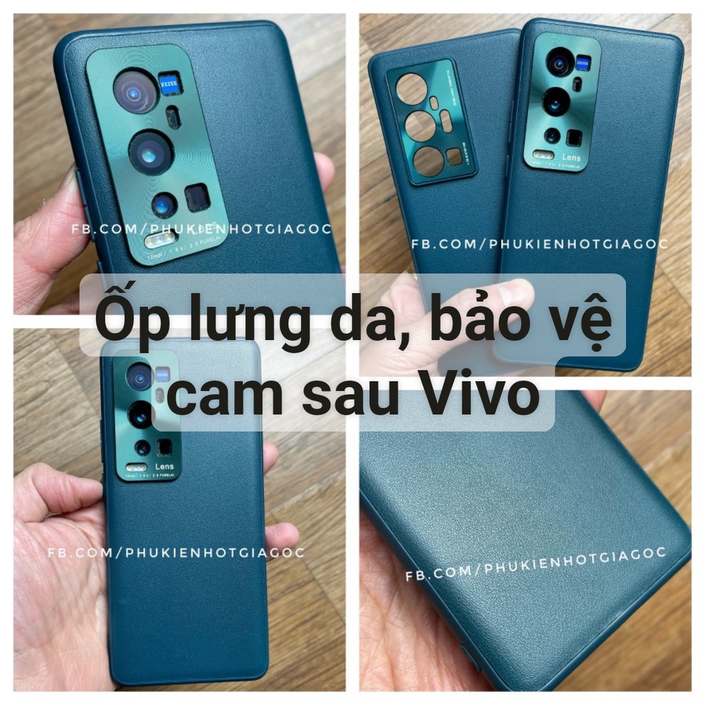 Ốp lưng da , case chống sốc bảo vệ camera sau Vivo X90 Pro / X Note / X80 Pro / X80 / X70 Pro Plus / X60 Pro +