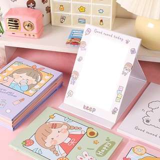 Gương Giấy Để Bàn Cute Sang Chảnh Gấp Gọn - Gương Cute