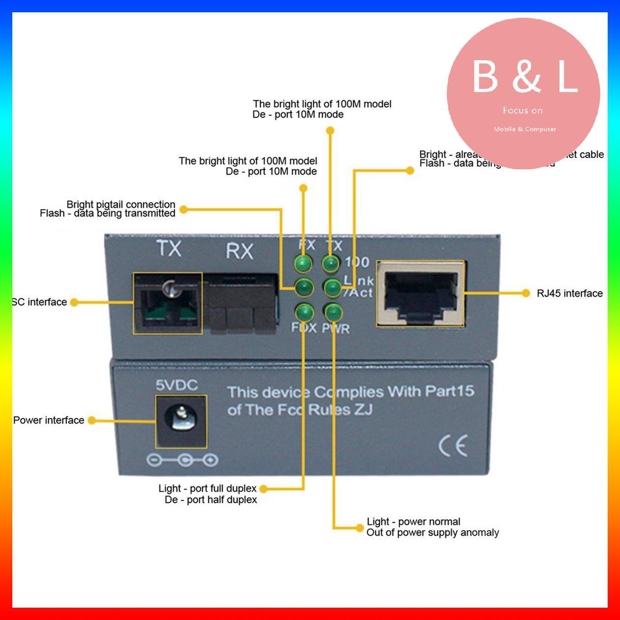 Bộ 2 Đầu Chuyển Đổi Sợi Quang Htb-3100Ab-25Km