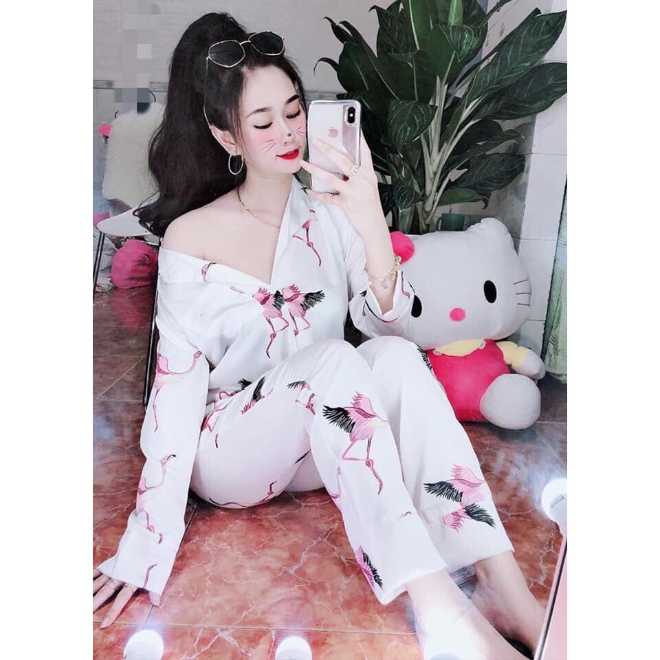 Bộ Pijama Lụa Cao Cấp( Satin)Dài Dài | BigBuy360 - bigbuy360.vn