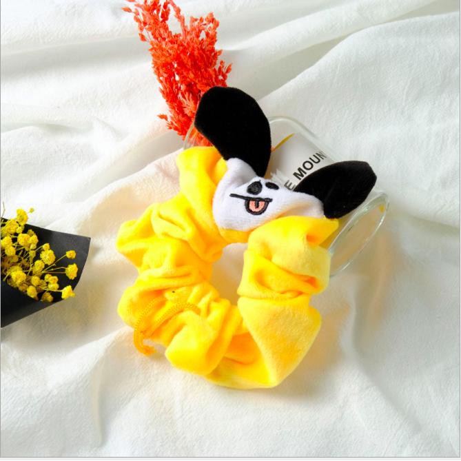 Dây cột tóc vải Scrunchies hình nhân vật BangtaN cooky tata chimmy mang shooky koya