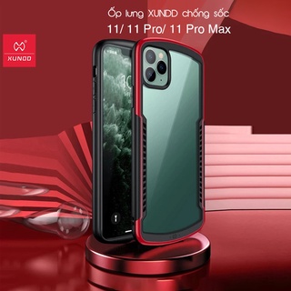 [Hỏa Tốc HCM] Ốp lưng XUNDD iPhone 11/ 11 Pro/ Max/ 12/ 12 Pro/ Max/ XS Max (ALPHA SERIES) - Chống sốc - Đỏ