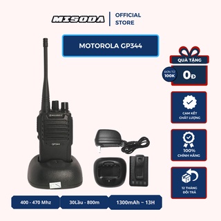 Bộ đàm Motorola GP344, 16 kênh, loa to, kết cấu rắn chắc chống va đập tốt