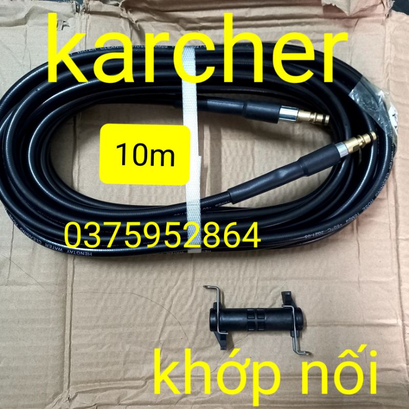 dây rửa xe cho máy kacher, khớp nối dây karcher