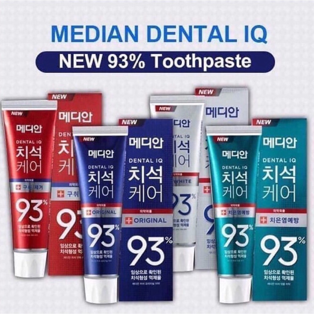 Kem Đánh Răng Median Dental IQ 93% Hàn Quốc 120g – Nhập Khẩu Chính Hãng