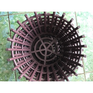 Combo 10 chậu nhựa giả gỗ phi 26 cm hàng đẹp, phân phối chuyên nghiệp.