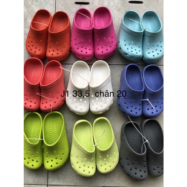 Dép sục crocs xuất dư không quai