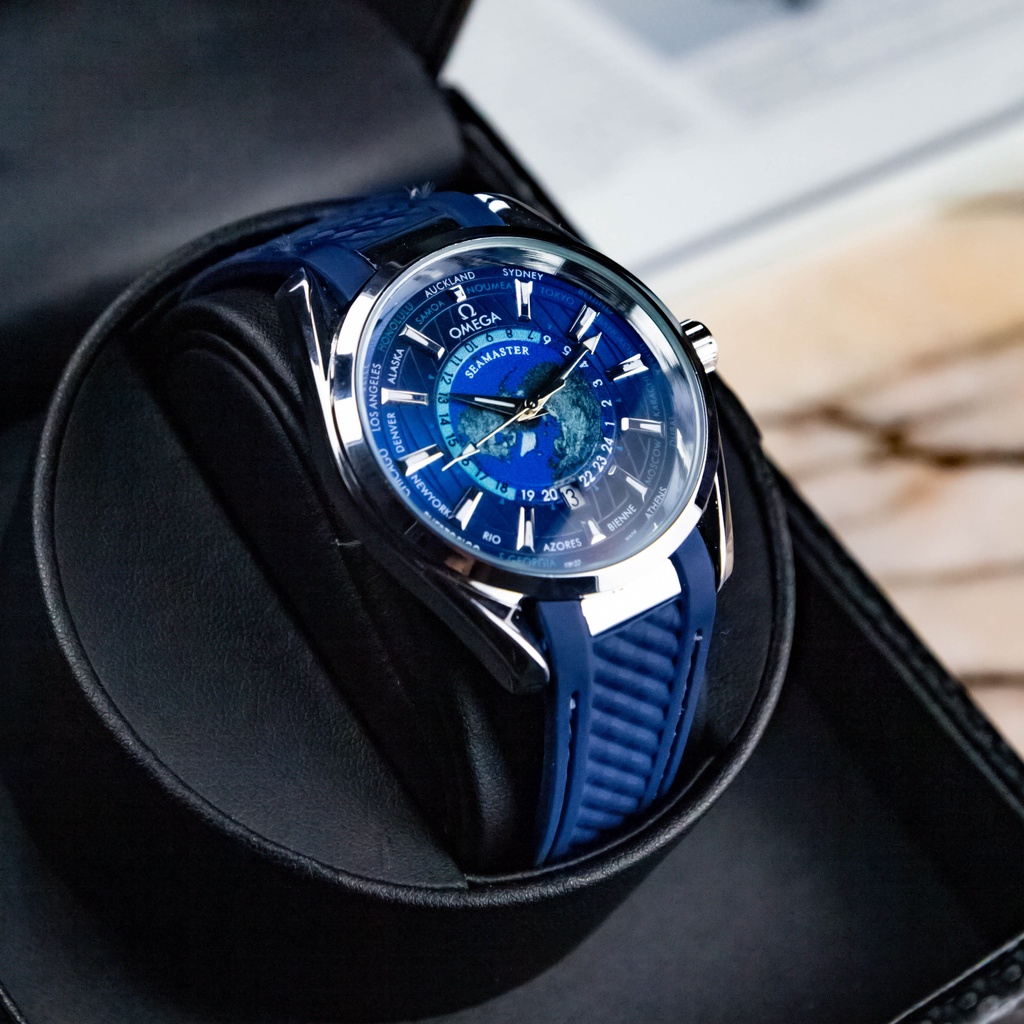 Đồng Hồ Nam dây da OMEGA 688 Seemas Máy Nhật Lịch Kim Trôi Chống Nước Cao Cấp | BigBuy360 - bigbuy360.vn