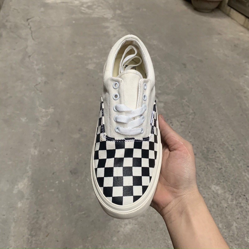 Giày Van Classic đen Vaul Caro buộc dây Old Skool