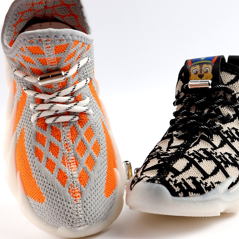 Dây Giày Co Giãn Không Cần Buộc Màu Trắng/Đen