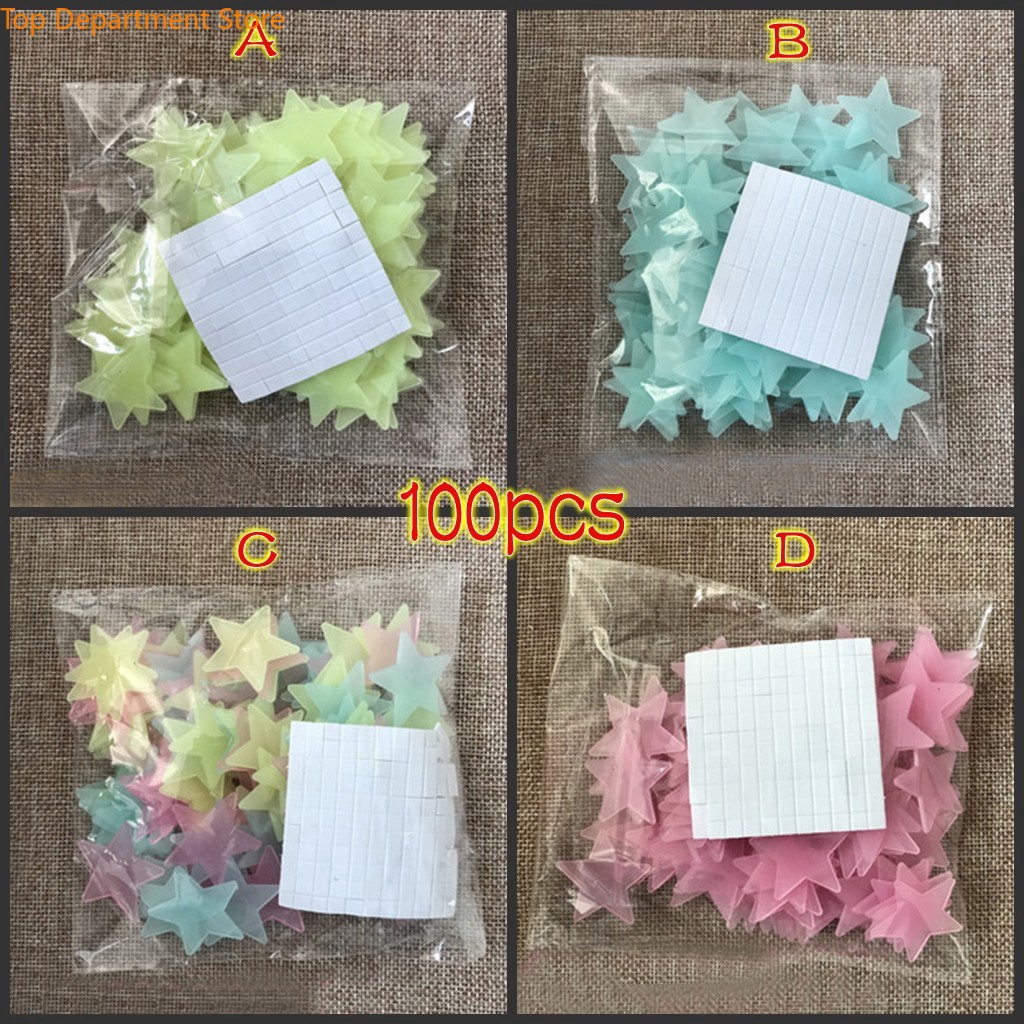 Sticker 3D dán tường dạ quang