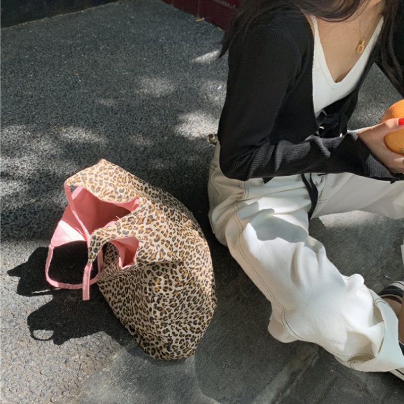 Túi đeo vai IELGY cỡ lớn họa tiết da báo thời trang cho nữ