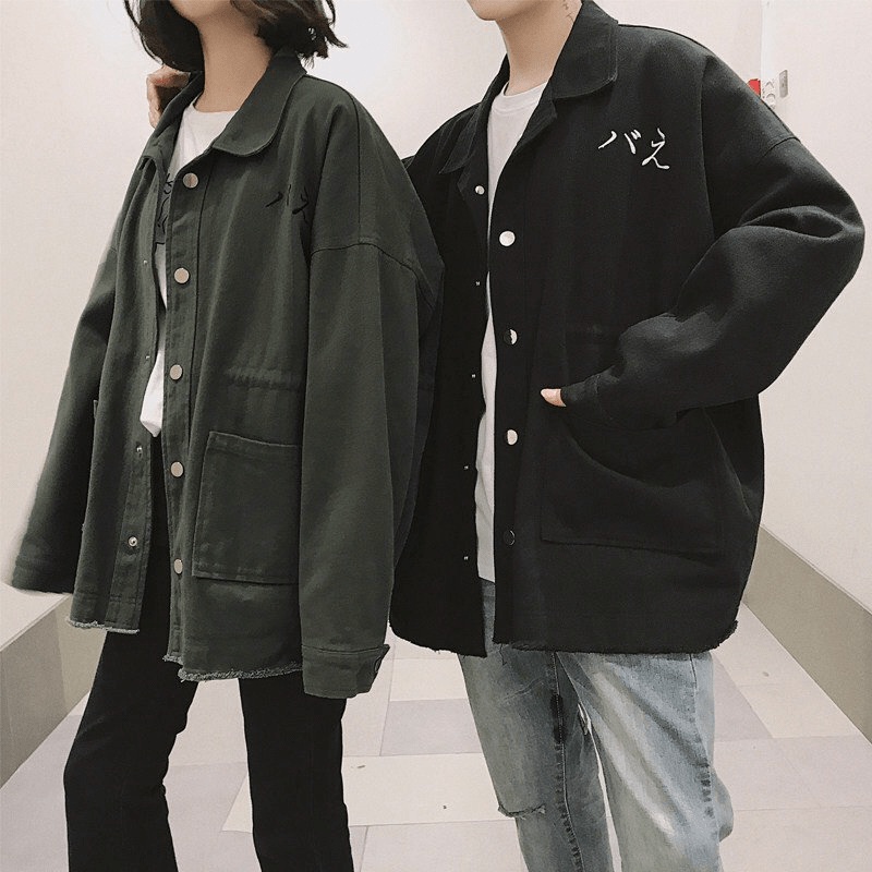 Áo khoác kaki nam nữ, 1 lớp, chất vải dày, from oversize, 3 màu ..