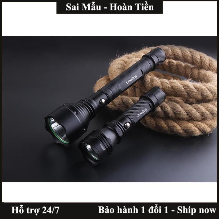 ✔️Đèn pin siêu sáng chống nước Mayor Wolf  LY S015 pin cực trâu  - Tặng kèm bộ phụ kiện sạc và hộp đựng  - Freeship