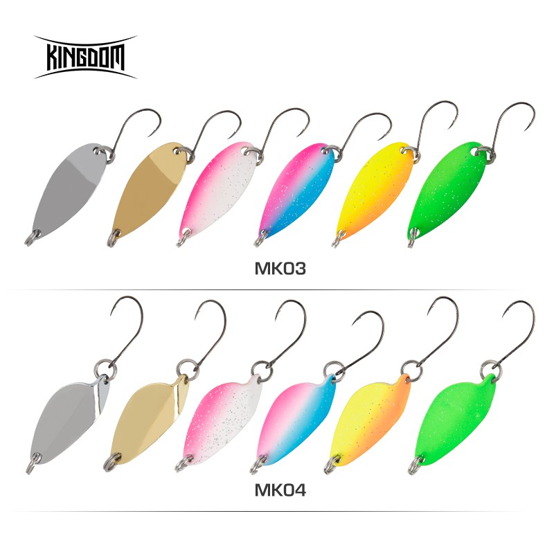 Mồi câu cá nhân tạo KINGDOM MK01 chất liệu kim loại cứng cáp