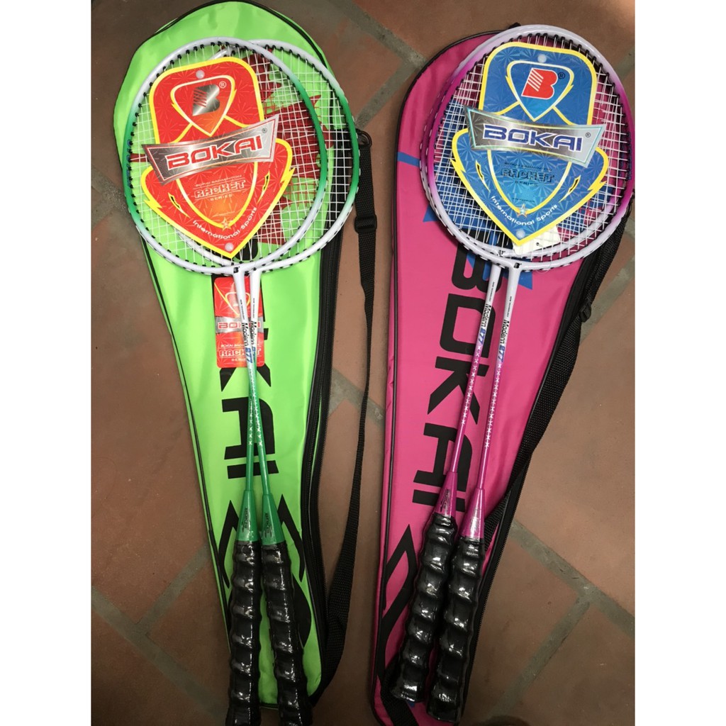 Combo bộ 2 cây Vợt Cầu Lông Bokai 277 chính hãng tặng ngay hộp Cầu Ba Sao 10 quả