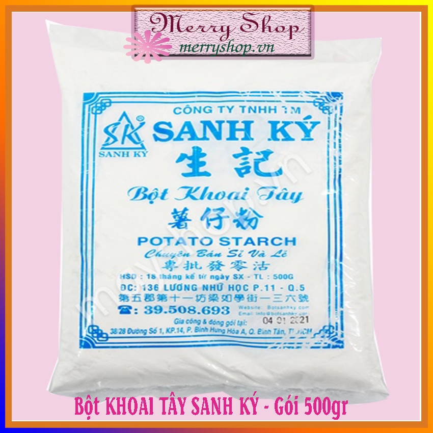 🌻 Bột Khoai Tây Sanh Ký (500g)🌻 Nguyên Liệu Làm Bánh Từ 100% Khoai Tây - Merry Shop