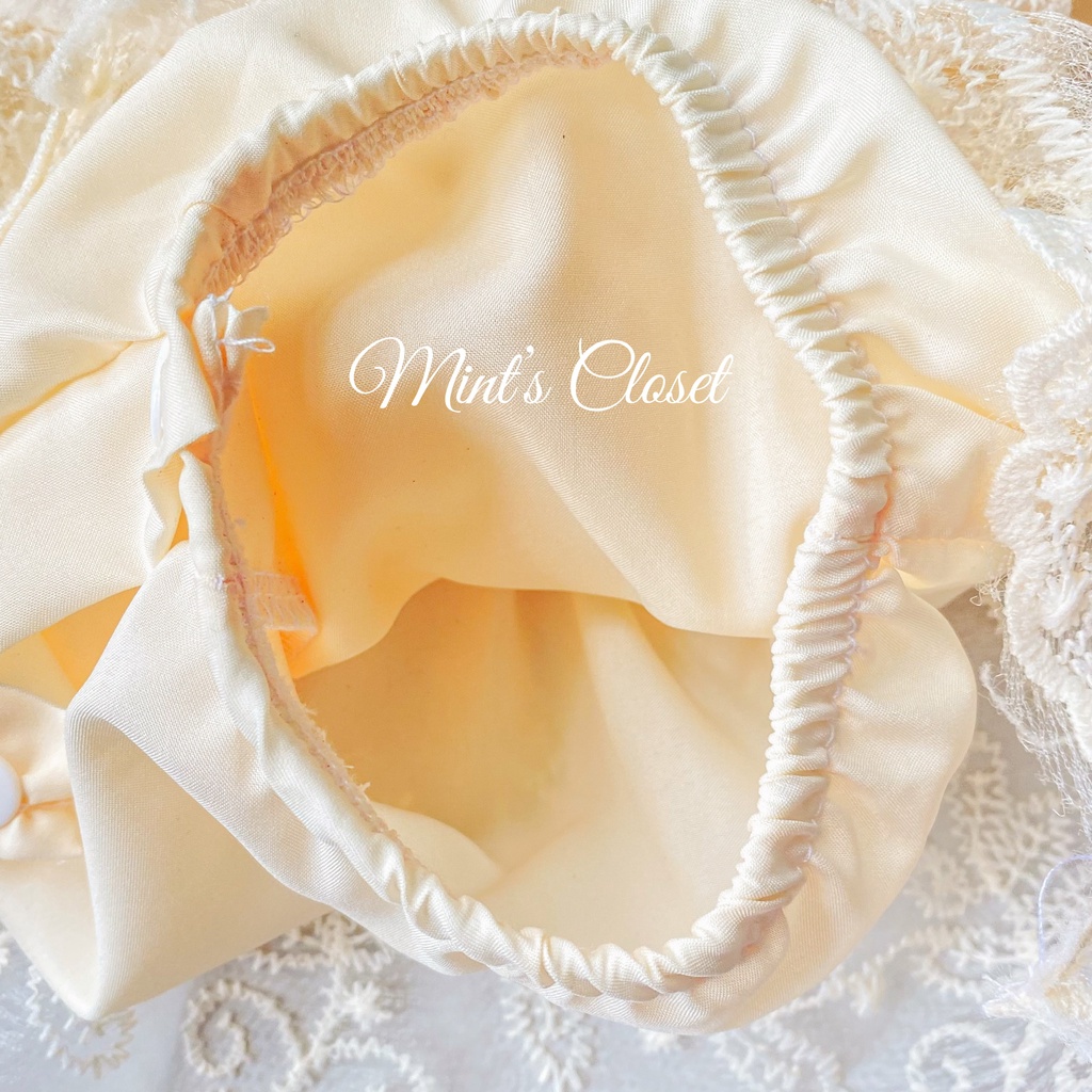 Set váy voan trắng liền quần bé gái MINTSCLOSET Mint's Closet hoa kèm phụ kiện sơ sinh 1 2 tuổi - BV7024 - BV7026