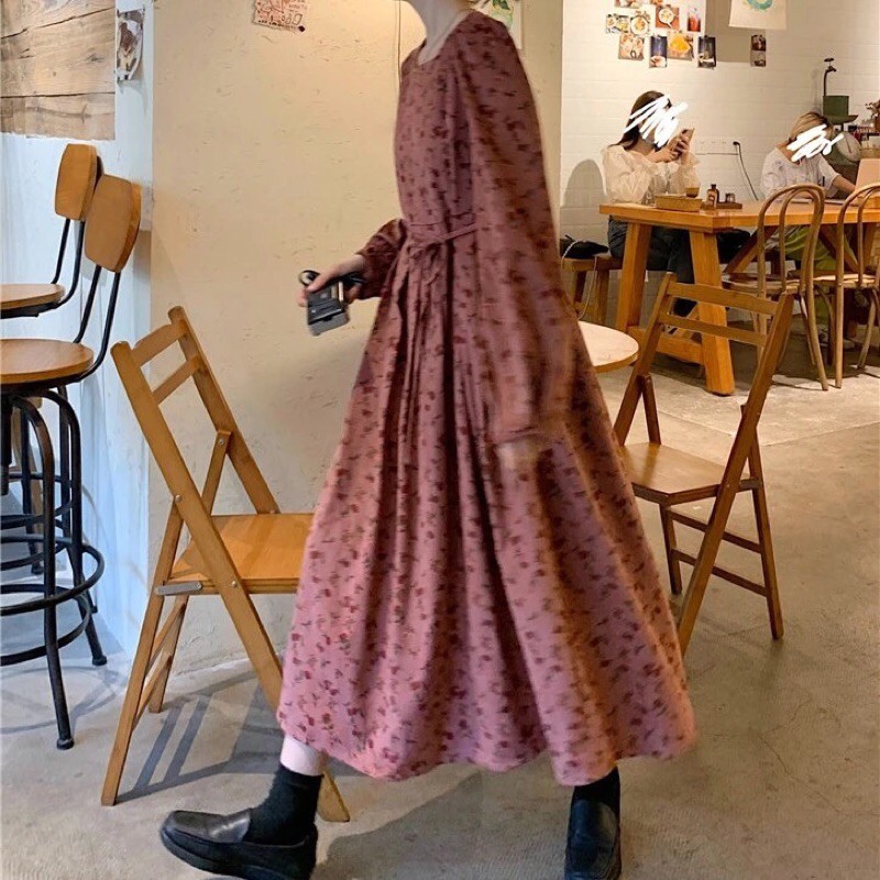 VÁY NHUNG TĂM, HOA NHÍ DÁNG DÀI, XINH XẮN TIỂU THƯ | BigBuy360 - bigbuy360.vn