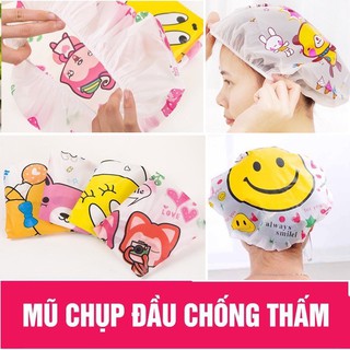 Mũ chụp tóc bo chun khi tắm ( Giao mẫu ngẫu nhiên)