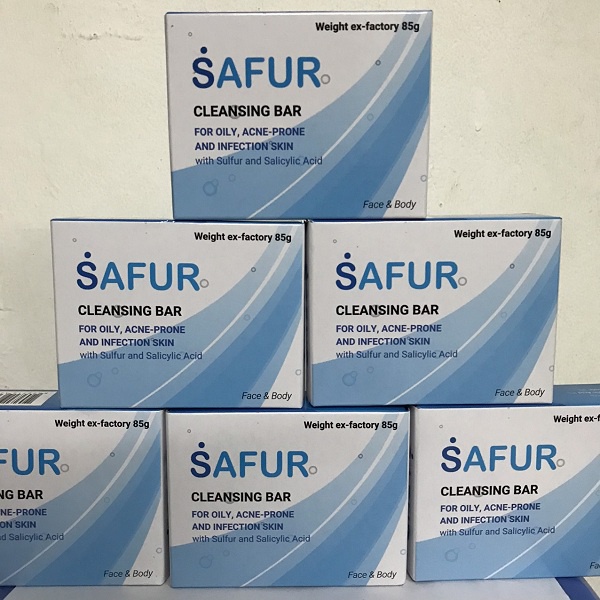 Xà phòng SAFUR, xà phòng ngừa mụn lưng ngực, xà phòng tắm cho người da dầu nhờn - 85g