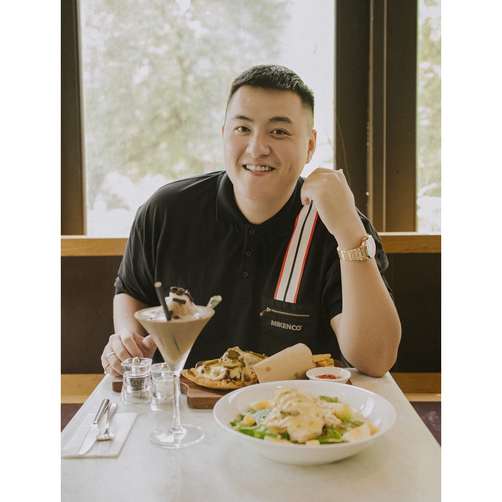 Áo Phông Polo Mikenco phối kẻ sọc túi khóa siêu sang chảnh, Áo thun Polo Nam Nữ Unisex Hottrend 2022