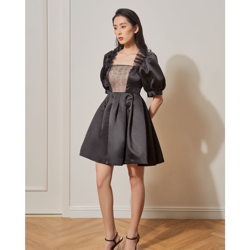 Váy đen tay bồng - Gigil dress - Achelois