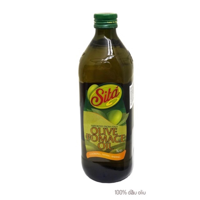 Dầu oliu nguyên chất 100% nhập khẩu Ý - Pomace Sita 1 Lít