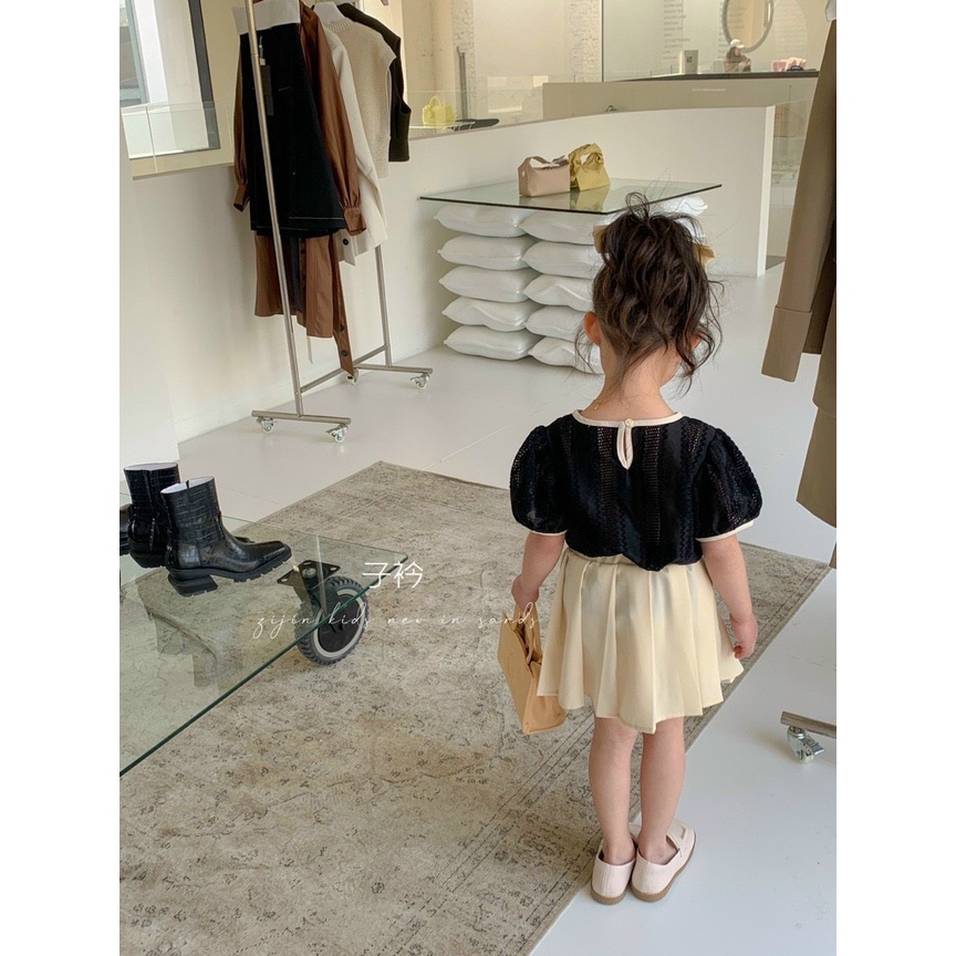 SET54 - Váy bé gái, set váy áo tiểu thư sang chảnh cho bé gái từ 8-18kg, richkid123