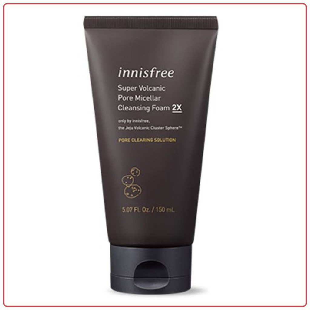 Sữa Rửa Mặt Tro Núi Lửa Innisfree Super Volcanic Pore Micellar Cleansing Foam 2X 150ml | BigBuy360 - bigbuy360.vn