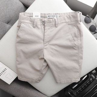 Quần short kaki nam defoxx màu kem 210208 foxxmen