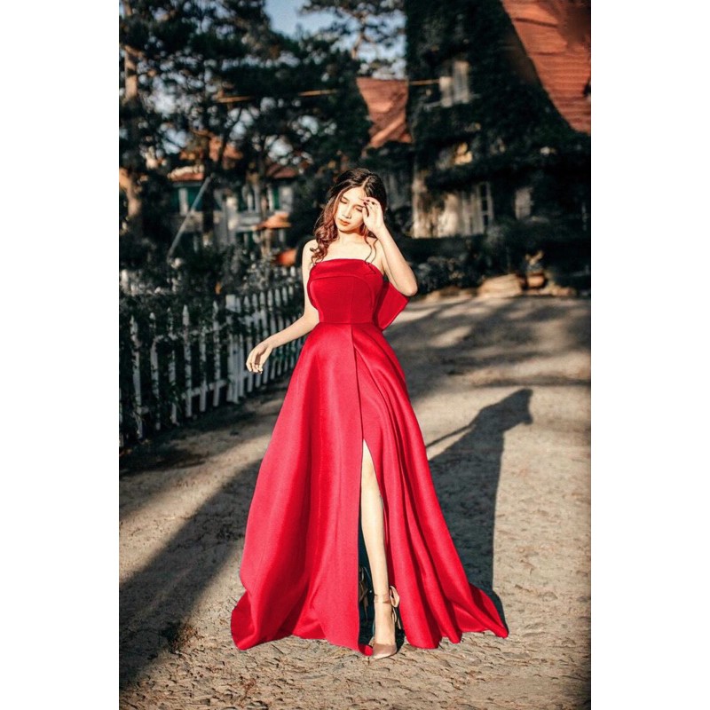 KÈM ẢNH/VIDEO THẬT ĐẦM MAXI CÚP NƠ LƯNG SIÊU TO SANG TRỌNG - CÓ SIZE M/L ĐẾN 57KG - MS263V | BigBuy360 - bigbuy360.vn